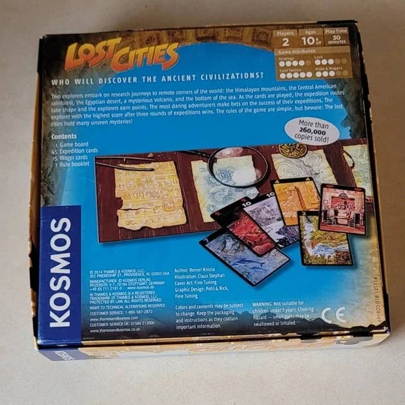 Lost Cities Board Game by Thames and Kosmos - Picture 2 of 3